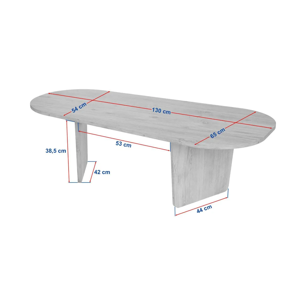 Tavolino da Salotto Marrone Noce Forma Rettangolare Materiale Piano in Legno Nobilitato 119x60x40h cm, Colore Ripiano Marrone - Turate