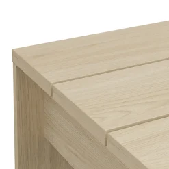 Tavolino da Salotto Marrone Rovere Forma Rettangolare Materiale Piano in Legno Nobilitato 119x60x40h cm, Colore Ripiano Marrone - Turate