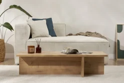 Tavolino da Salotto Marrone Rovere Forma Rettangolare Materiale Piano in Legno Nobilitato 120x60x40h cm, Colore Ripiano Marrone - Ottana