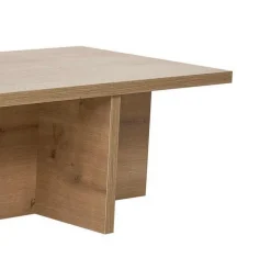 Tavolino da Salotto Marrone Rovere Forma Rettangolare Materiale Piano in Legno Nobilitato 120x60x40h cm, Colore Ripiano Marrone - Ottana