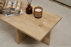 Tavolino da Salotto Marrone Rovere Forma Rettangolare Materiale Piano in Legno Nobilitato 120x60x40h cm, Colore Ripiano Marrone - Ottana