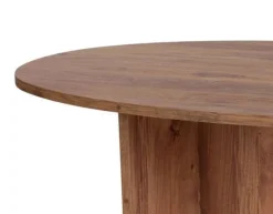 Tavolino da Salotto Marrone Rovere Nodi Forma Ovale Materiale Piano in Legno Nobilitato 130x65x40h cm, Colore Ripiano Marrone - Dozza