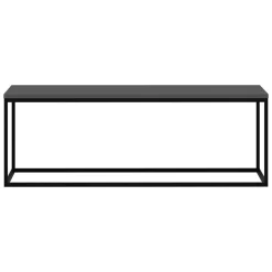 Tavolino da Salotto Nero Antracite Peso Massimo Supportato 10 kg Forma Rettangolare 105x65x40h cm, Sfumatura Colore Struttura Antracite - Azriel