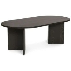 Tavolino da Salotto Nero Forma Rettangolare Materiale Piano in Legno Nobilitato 119x60x40h cm, Colore Ripiano Nero - Turate