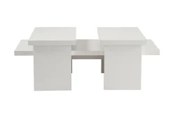Tavolino da salotto rettangolare bianco 110x45x41h cm - Amarantha