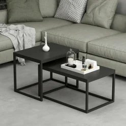 Tavolino da salotto rettangolare noce 35x40x65h cm - Tembin