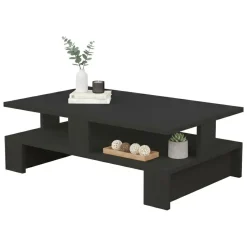 Tavolino salotto rettangolare antracite 80x50x27h cm - Telescopio