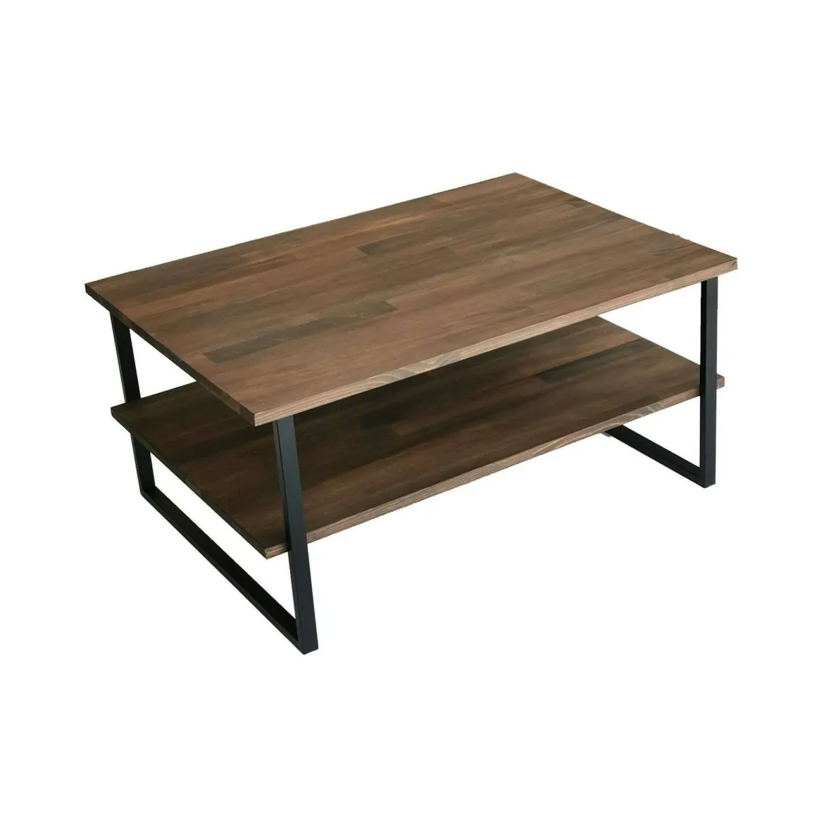 Tavolino salotto rettangolare noce 85x60x40h cm - Aprica