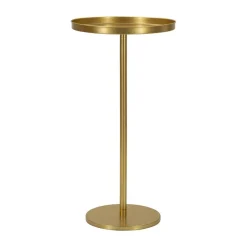 Tavolino soggiorno circolare oro 41x41x80h cm - Argile