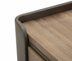 Tavolino soggiorno quadrato grigio e oro 40x40x42h cm - Collio