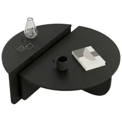 Tavolino soggiorno rettangolare antracite 30x40x63h cm - Blas