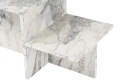 Tavolino soggiorno rettangolare marmo 80x40x40h cm - Varian