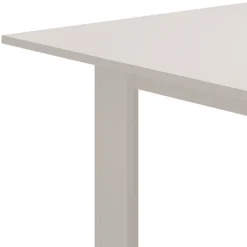 Tavolo Allungabile Bianco Opaco Marrone Rovere 4 Posti Allungabile 110x50x79h cm, - Paestum