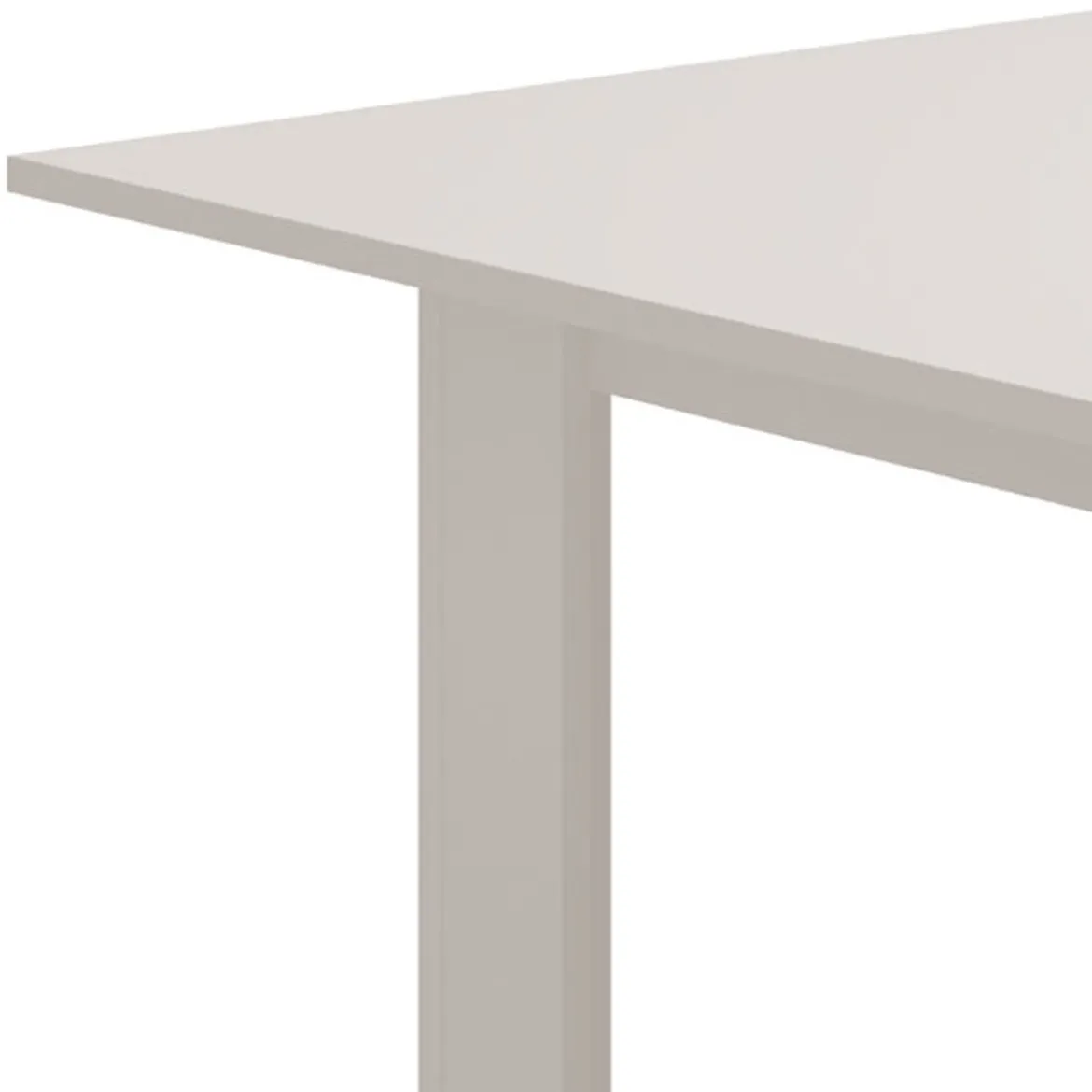 Tavolo Allungabile Bianco Opaco Marrone Rovere 4 Posti Allungabile 110x50x79h cm, - Paestum