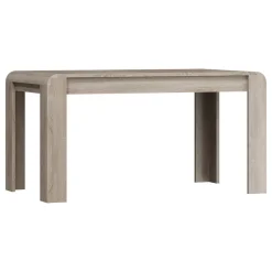 Tavolo Allungabile Marrone Rovere 8 Posti Allungabile 180x90x76h cm, Meccanismo Estensione Allunga Centrale - Kasota