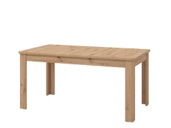 Tavolo Allungabile Marrone Rovere Nodi 8 Posti Allungabile 190x90x77h cm, Meccanismo Estensione Allunga Centrale - Dencio