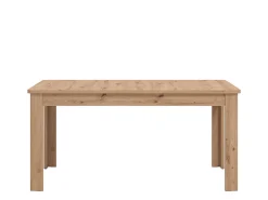Tavolo Allungabile Marrone Rovere Nodi 8 Posti Allungabile 190x90x77h cm, Meccanismo Estensione Allunga Centrale - Dencio