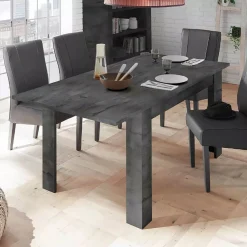 Tavolo allungabile 8-10 posti 137x90cm ardesia - Takumi