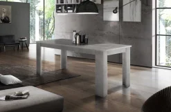Tavolo allungabile 8-10 posti 140/190x90cm grigio - Arizon