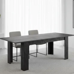 Tavolo allungabile 8-10 posti 160/220x88cm grigio - Artino