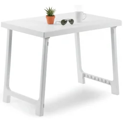 Tavolo da Esterno Bianco 6 Posti Tavolo Tavolo da Esterno Fisso 137x85x72h cm, Lunghezza Massima 137 cm Made in Italy - Greggs