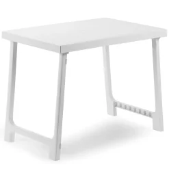 Tavolo da Esterno Bianco 6 Posti Tavolo Tavolo da Esterno Fisso 137x85x72h cm, Lunghezza Massima 137 cm Made in Italy - Greggs