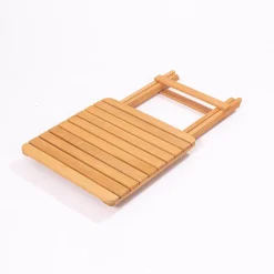 Tavolo da Esterno Marrone 2 Posti Tavolo Tavolino Pieghevole 60x60x72h cm, Finitura Effetto Doghe - Piasco