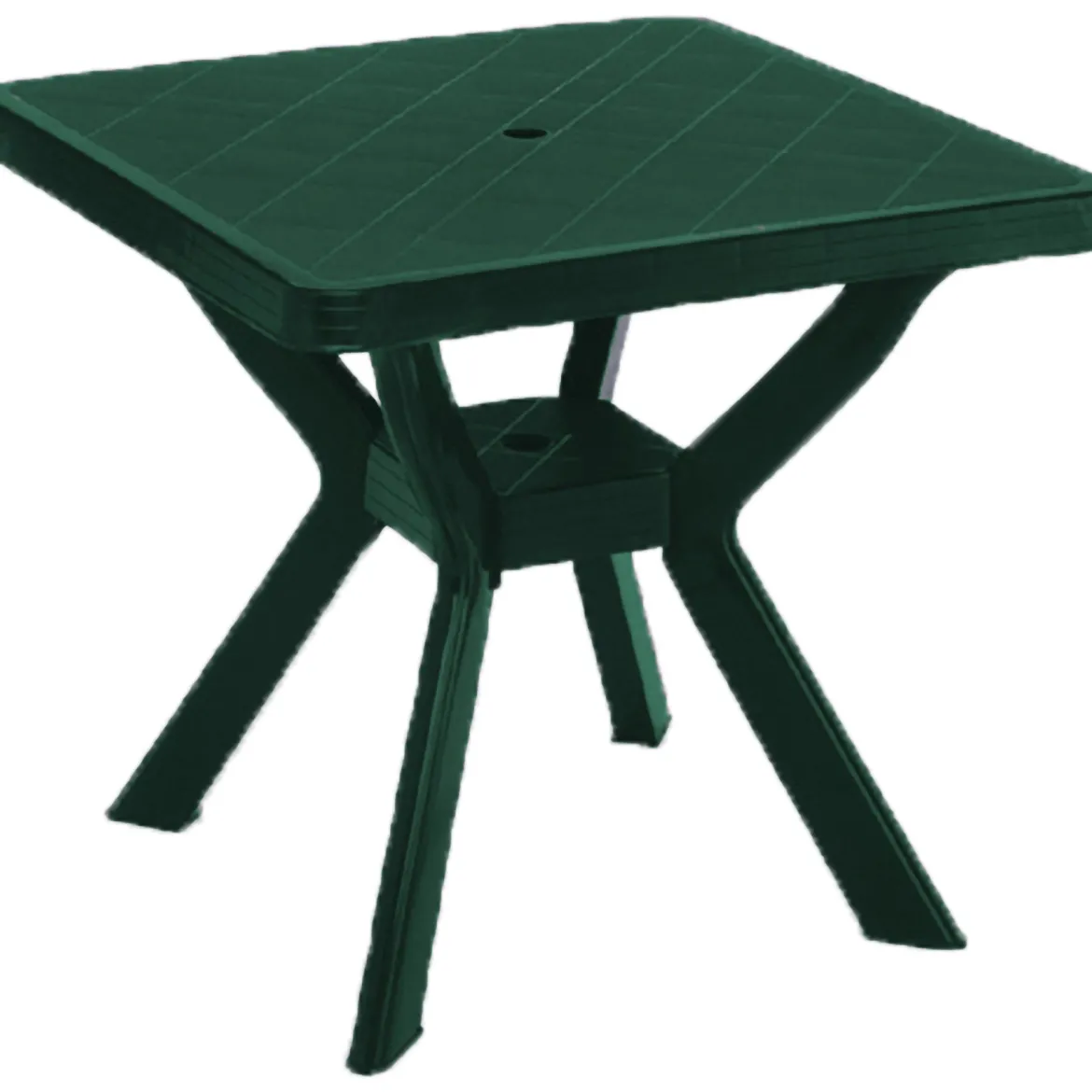 Tavolo da Esterno Verde 4 Posti Tavolo Tavolo Fisso Quadrato 79x79x72h cm, Lunghezza Massima 79 cm Made in Italy - Normandy