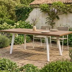 Tavolo da giardino allungabile 8-12 posti 146/292x86cm antracite - Campana