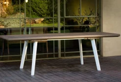 Tavolo da giardino allungabile 8-12 posti 146/292x86cm antracite - Campana