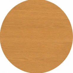 Tavolo Fisso Marrone Rovere 4 Posti Forma Rotondo 120x120x75h cm, Peso Supportato 60 kg - Racale