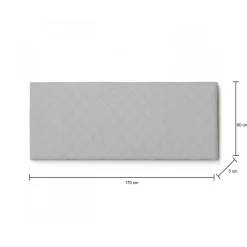 Testiera letto Amarillide, Cm 170x60, Tortora
