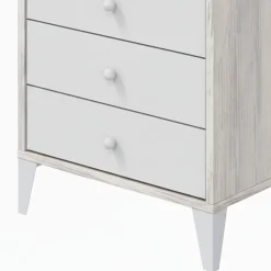 Testiera Letto Bianco Bianco Anticato 248x33 cm, Colore Struttura Bianco - Manduria