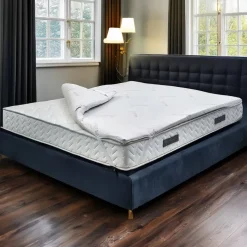 Topper matrimoniale Andalu, 100% Made in Italy, 140x190xh5 cm