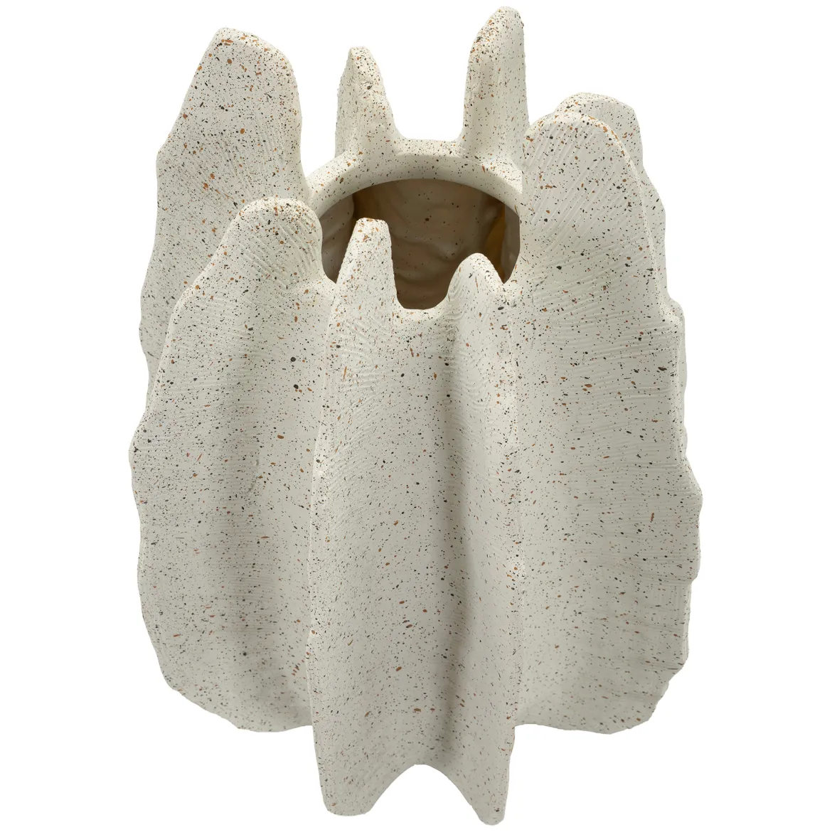 Vaso Bianco Marmo Effetto Marmo Diametro 9 cm, Sfumatura Colore Struttura Marmo - Dabatori