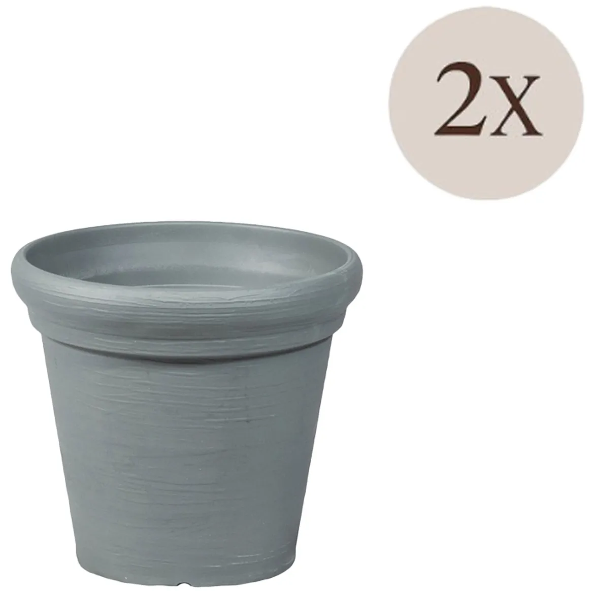 Vaso Grigio set 4 Vasi, Made in Italy - Townley