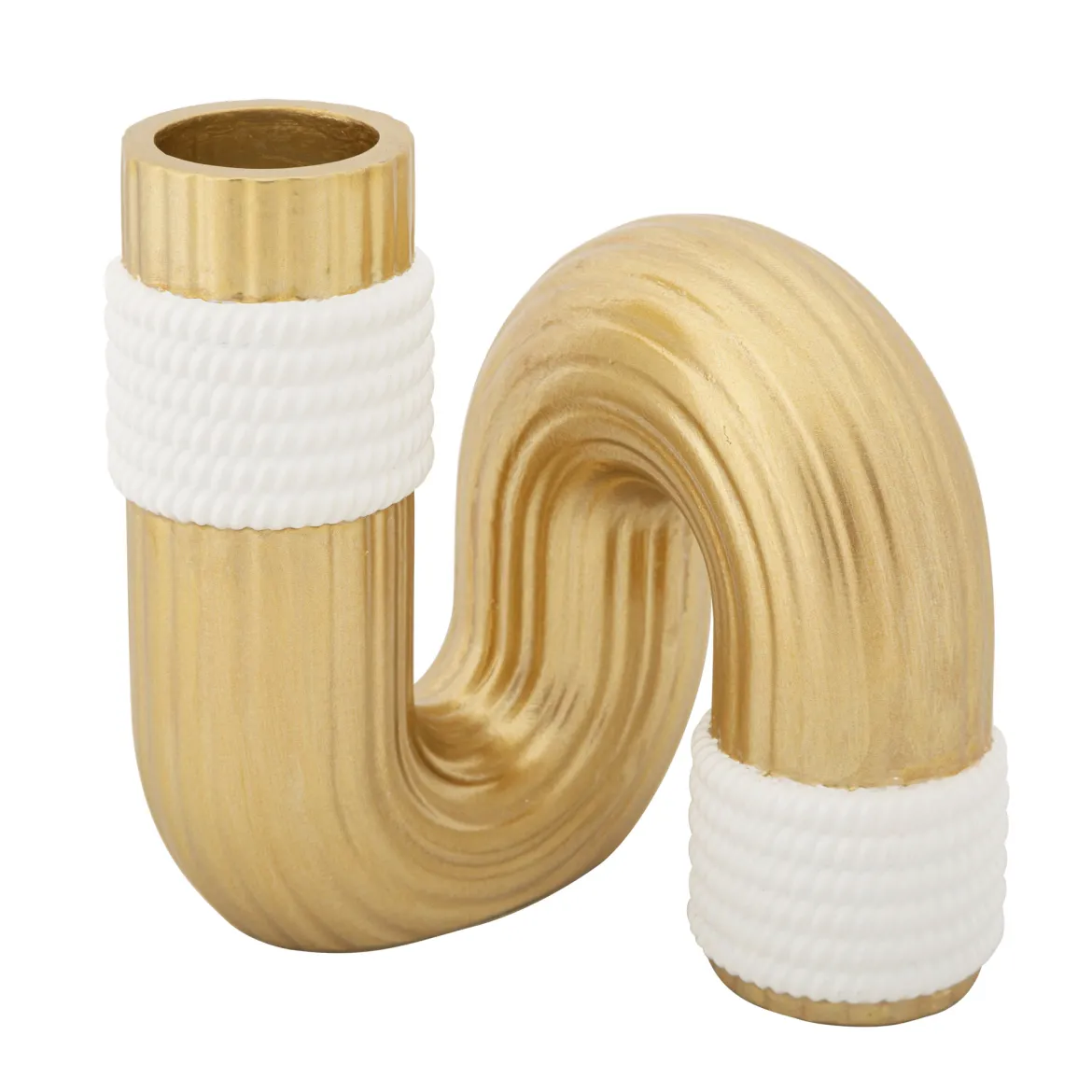 Vaso oro Bianco Colore Struttura Bianco Materiale Struttura in Tessuto, - Teren