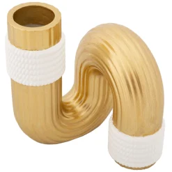 Vaso oro Bianco Colore Struttura Bianco Materiale Struttura in Tessuto, - Teren