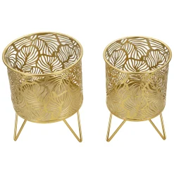 Vaso oro set 2 Vasi, Portavasi Rimovibili, - Ranya