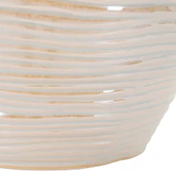 Vaso Rosa Bianco Crema Finitura Effetto Materico Colore Struttura Bianco, Sfumatura Colore Struttura Crema - Bato