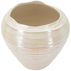 Vaso Rosa Bianco Crema Finitura Effetto Materico Colore Struttura Bianco, Sfumatura Colore Struttura Crema - Bato
